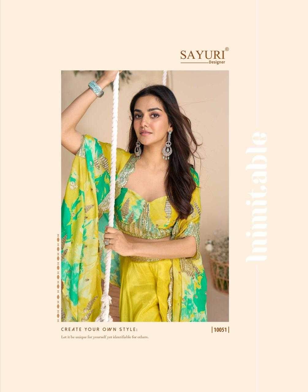Chinon Silk Suit Embroidered Suits - MYLUXURY LANE ENTERPRISE